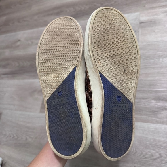 Rothy’s Chelsea Wildcat Leopard Cheetah Sneakers 9.5 Animal Print Shoes - Picture 10 of 13